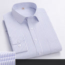 Autumn Long Sleeved Shirt Men's Striped Business and Casual Work Shirt Men's Middle-aged and Young Work Clothes, Work Clothes