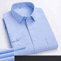 Autumn Long Sleeved Shirt Men's Striped Business and Casual Work Shirt Men's Middle-aged and Young Work Clothes, Work Clothes