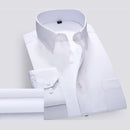 Business Fashion Long Sleeved Lapel Formal Attire Classic Shirt Men's Clothing