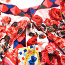 Custom Red Floral Dress Mother Bride Dress Wedding Evening Dress