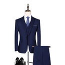 Customized 3-piece Luxury Office Set for Men's Wedding Prom Dress Suit Coat Business Set