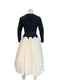 Customized Elegant Black and White Color Matching Personalized Dinner Dress