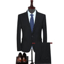 Customized Men's Formal Attire Casual Temperament Slim Fitting Tuxedo Set Men's Business Suit