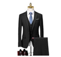 Elegant Groom Suits Stylish Slim Business Black Suit for Wedding Ceremony
