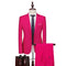 Elegant Slim Fitting Solid Color Men's Wedding Groom Banquet Two-piece One Button Tuxedo