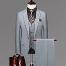 Elegant and Elegant Business Office Slim Fit Set Wedding Groom Wedding Banquet Dress Three Piece Set