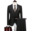 Elegant and Elegant Business Office Slim Fit Set Wedding Groom Wedding Banquet Dress Three Piece Set