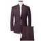 Tailor Make suit Single Breasted Men's Set 3-piece Chinese Groom Tailcoat Slim Fit