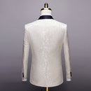 High Quality Men's Suit Jacket with One Button Slim Fitting Stage Singer Men's Fashionable Formal Tuxedo