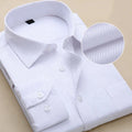 High Quality Solid Color Long Sleeved Slim Fitting Formal Business Uniform Men's Shirt