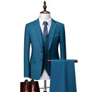 Luxury Men's Suit Business Formal Party Classic Slim Fitting Set