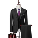 Luxury Men's Suit Business Formal Party Classic Slim Fitting Set