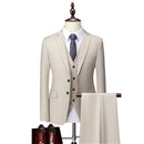 Luxury Men's Suit Business Formal Party Classic Slim Fitting Set