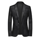 Men's Business Slim Fit Set Two Piece Fashion Men's Ball Suit