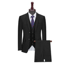 Men's New Business Set Casual Dinner Three Piece Set Plus Size