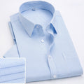 Men's Shirt Anti Wrinkle Plaid Printed Cardigan Casual Summer Short Sleeved Shirt