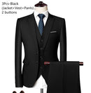 Men's Suit Wedding Banquet Elegant and Luxurious 3-piece Business Formal Suit