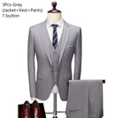 Men's Suit Wedding Banquet Elegant and Luxurious 3-piece Business Formal Suit