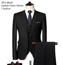 Men's Suit Wedding Banquet Elegant and Luxurious 3-piece Business Formal Suit