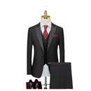 Men's Three Piece Suit Korean Version Slim Fitting Tashi Groom Wedding Dress MC Performance Host Suit