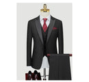 Men's Three Piece Suit Korean Version Slim Fitting Tashi Groom Wedding Dress MC Performance Host Suit