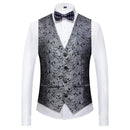 Men's Tuxedo Casual Slim Fitting 3-piece Formal Tight Fitting Shawl Suit Men's Wedding Banquet Dress