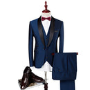 Men's White Wedding Suit Groom's Tuxedo Formal Business Men's Suit Slim Fitting Clothing