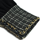 Plaid Lapel Long-sleeved Single-breasted Lace-up Waist Warm Velvet Mid-length Bottoming Dress Little Black Dress