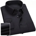 Solid Color Professional Business Slim Fitting Casual Long Sleeved Men's Clothing Shirt