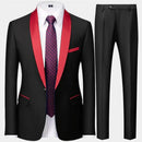 Suit Coat Pants Vest Set Fashionable Men's Casual Business Wedding Dress Evening Dress