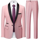 Suit Coat Pants Vest Set Fashionable Men's Casual Business Wedding Dress Evening Dress