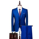 Tailor Shop Customized Wedding Office Suit High Quality 3 Piece Slim Fit Plus Size Men's Banquet Dress Set