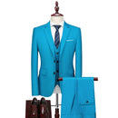 Tailor Shop Customized Wedding Office Suit High Quality 3 Piece Slim Fit Plus Size Men's Banquet Dress Set