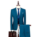 Tailor Shop Customized Wedding Office Suit High Quality 3 Piece Slim Fit Plus Size Men's Banquet Dress Set