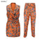 Tailor Shop Made Orange Sleeveless Suit Set Mother of The Bride Jacket with Pants Two Piece Suit Party Fall Winter Outfi