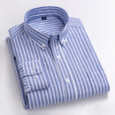 Tailor Shop Custom Make  Men's Casual Shirt Plaid Stripe Long Sleeved Shirt Business Plain 100% Cotton