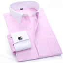 White Shirt Business Men's Long Sleeved Shirt Groom's Cotton Slim Fitting Shirt