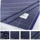 Worsted Suit Striped Plaid Fabric Suit Set for Men's and Women's Clothing Fabric Blended Wool Autumn and Winter New