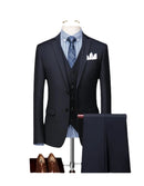 Elegant Groom Suits Stylish Slim Business Black Suit for Wedding Ceremony