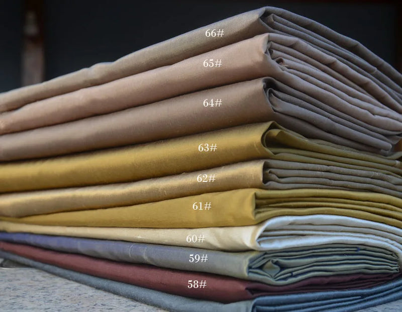 Tailor Shop Color-changing Silk Double Palace Fabric Mulberry Cloth Straight Skeleton Raw Silk