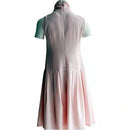 Tailor Shop Pale Pink Crepe Ruched Collar Sleeveless Dress Formal Dress