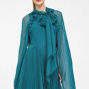 Royal Sister Temperament Goddess Fan Dress Fairy Two-piece Cloak Pleated Skirt High-end Design Sense of Vacation Long Skirt