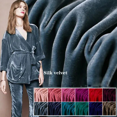 silk velvet dress fabric uk Gatsby-Inspired Silk Velvet Dress Knee-Length Evening Style By Sarvin