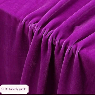 114cm Silk Velvet Fabric Silk Fabric Silk Velvet Dress Fabric Golden Yellow Butterfly Purple Wine Red Ash Grey Taro Purple Color