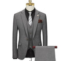 Tailor Make suit Men's Plaid Suit 3-piece Set with Single Breasted Wedding Wedding Business Office Men's Suit