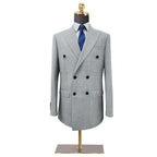 Advanced Double Breasted Suit Jacket Men's British Style Slim Fit Groom Suit Business and Professional Formal Attire