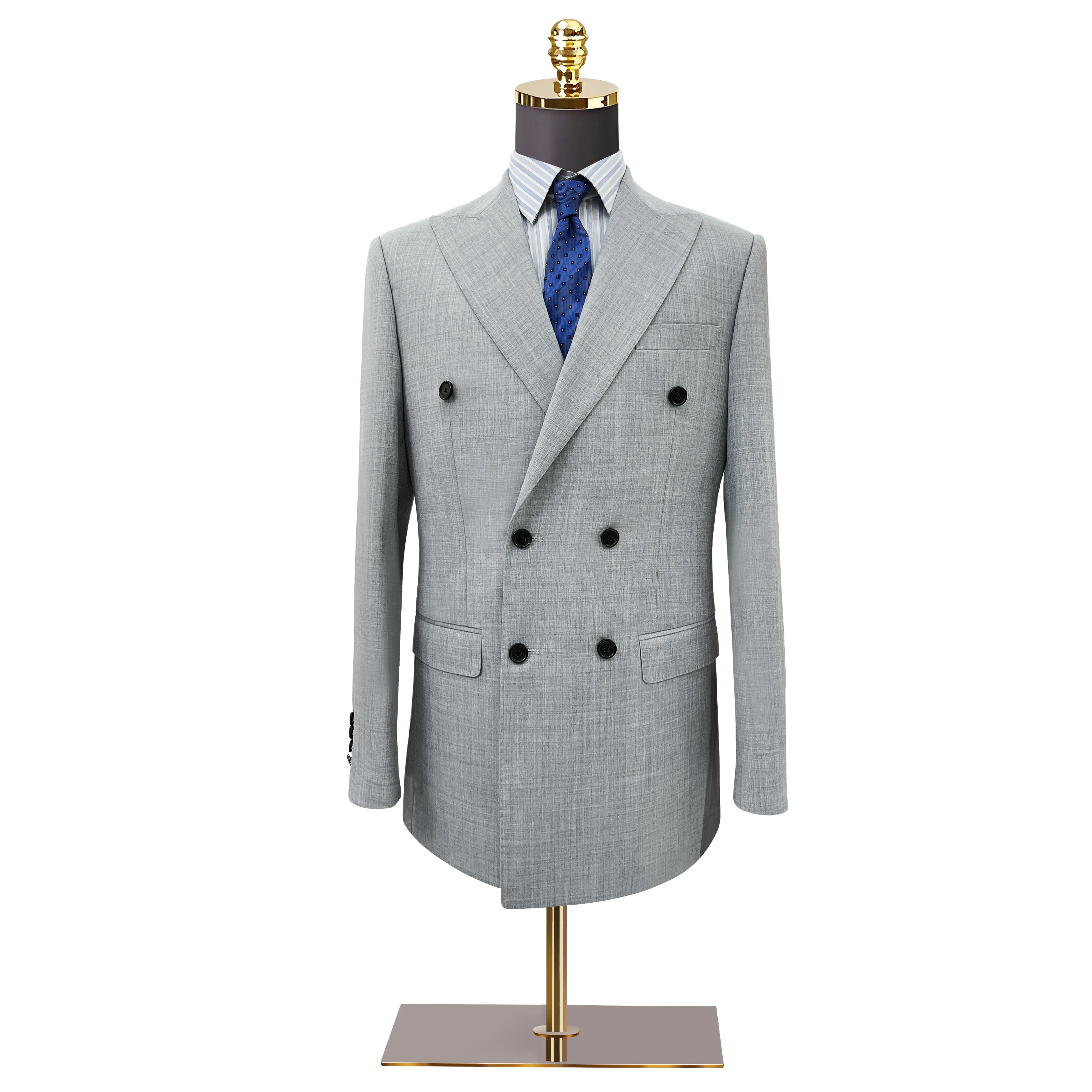 Advanced Double Breasted Suit Jacket Men's British Style Slim Fit Groom Suit Business and Professional Formal Attire
