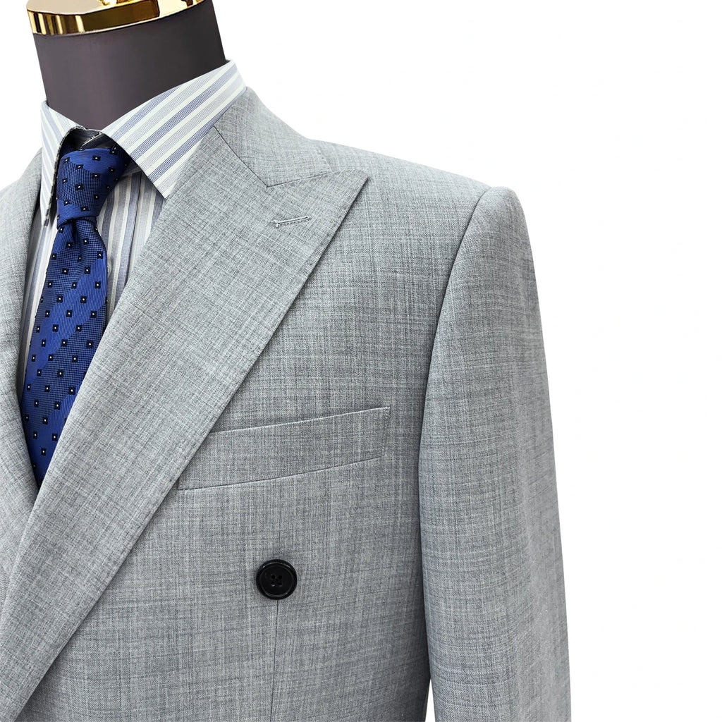 Advanced Double Breasted Suit Jacket Men's British Style Slim Fit Groom Suit Business and Professional Formal Attire