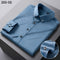 Autumn Buckle Collar Long Sleeve Men's Youth Solid Business Leisure Professional Shirt Men's Elastic Non Ironing Shirt