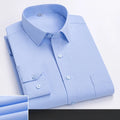 Autumn Long Sleeved Shirt Men's Striped Business and Casual Work Shirt Men's Middle-aged and Young Work Clothes Work Clothes